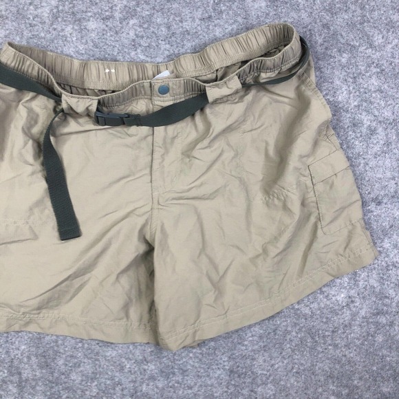Columbia Shorts Adult XL Extra Large 6L Beige Belted Hiking Lightweight - Picture 6 of 9